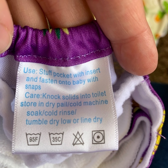 Annababy Cloth Diaper Lot Pocket w/ Inserts Cactus Pineapple Donut Dragonfly - Picture 9 of 10